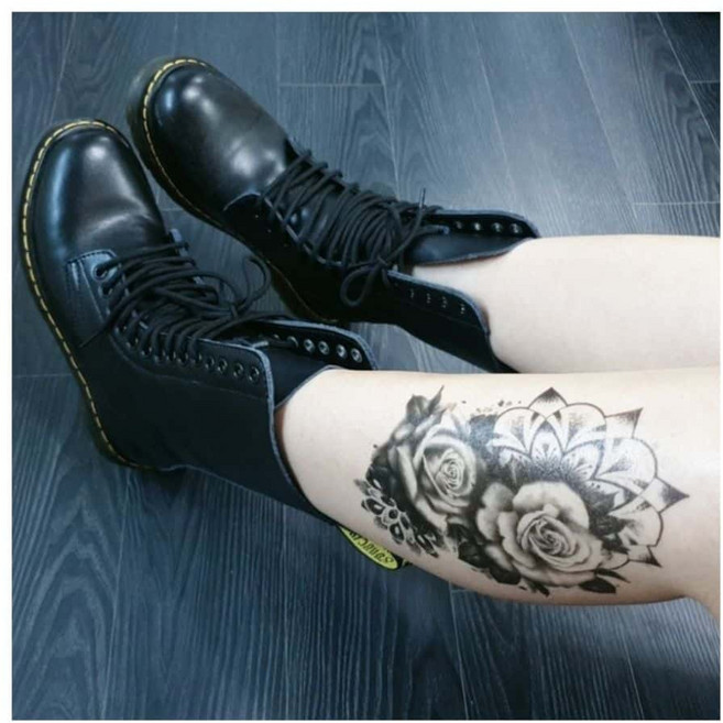 해나 반영구 파티 패션 바디아트 실감나는, 1개, 8048보라장미