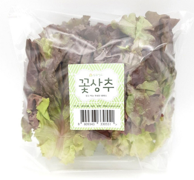 의령농산 건강채소 국내산 간편손질야채 꽃상추, 1개