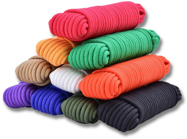 나일론로프 6mm 천막로프 타프줄 다용도끈 캠핑로프 빨래줄 국기게양대줄, 화이트, 50m