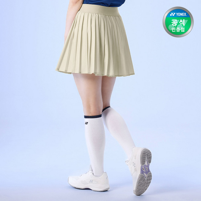 요넥스 여성용 테니스컬렉션 니삭스 255SN007F, 화이트, 1개