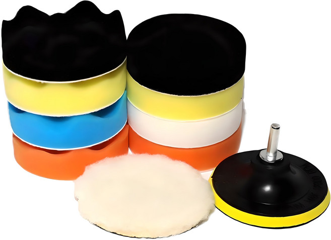 전동드릴 광택패드 11종 세트 100mm