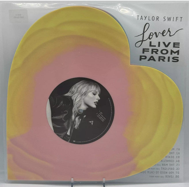 (수입 LP) Taylor Swift Lover (Live From Paris) Heart Shaped Vinyl 2025 Inhand!, (수입 LP) Taylor Swift Lover (Li