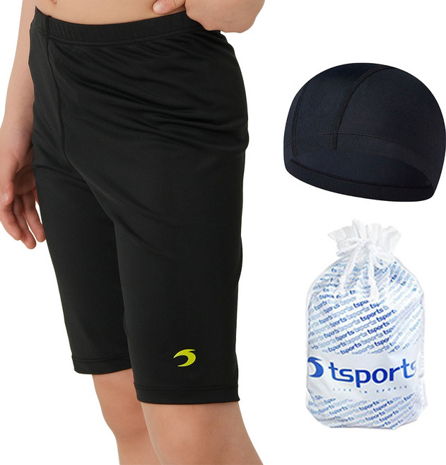 TS스포츠 남아수영복 남아동 5부 바지 어린이 주니어 초등학교 생존 수영복 2509(하의) 수영모포함