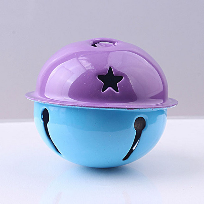 헤세드 40mm 투톤 컬러방울 딸랑이 방울 방울장식, 1개, 퍼플+블루