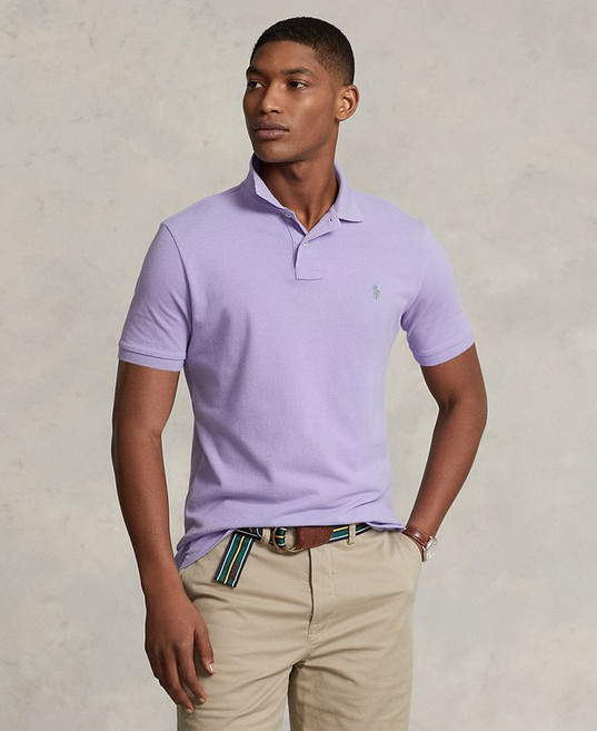 Polo Ralph Lauren 남성용 클래식핏 메쉬 폴로 셔츠 - Sky Lavender 248776