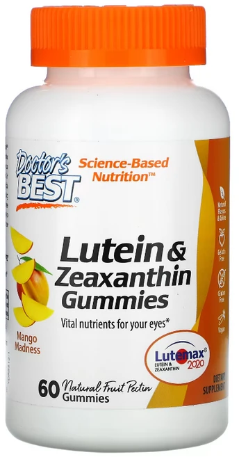 닥터스베스트 루테인 지아잔틴 구미젤리 망고 60정 구연산 함유, 1개 - 쿠팡