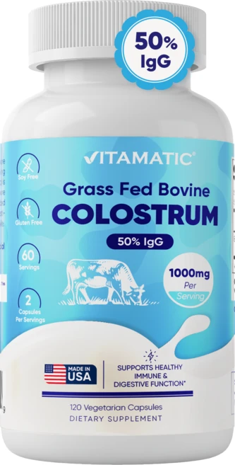 비타매틱 소 초유 보충제 1회 제공량 1000mg - 120캡슐, 1개 - 쿠팡