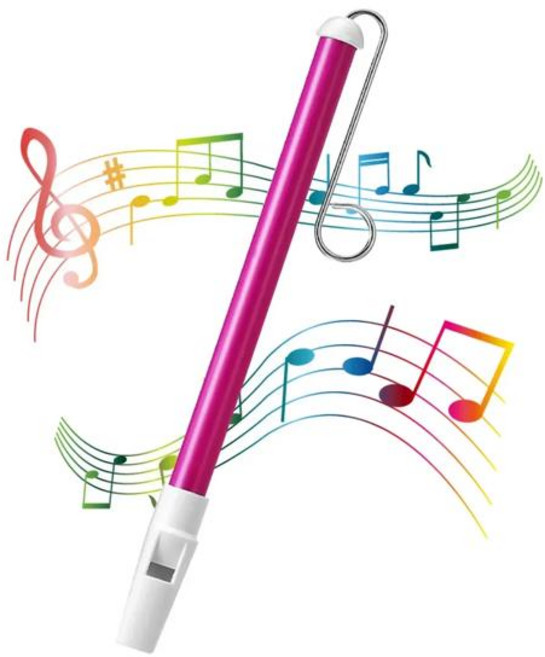 어린이 클래식 피콜로 플루트 장난감 악기 슬라이드 휘슬 불고 재미있는 선물 1PC, 01 Purple, 1개