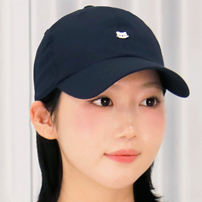 베이직엠 여름 워터파크 볼캡 냥이 고무패치 러닝 방수모자