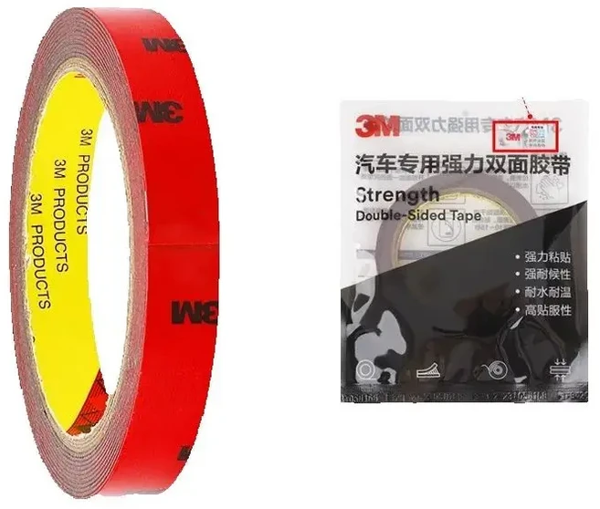 3M VHB 테이프 3M 자동차 테이프 3M 폼 마운팅 방수 테이프 자동차 LED 조명 사무실용 다용도, 5mmX3m