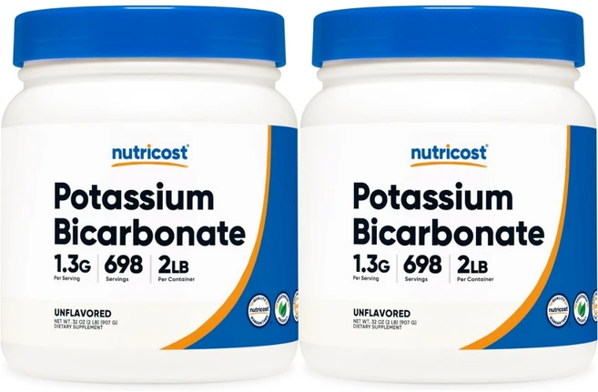 뉴트리코스트 고흡수 탄산수소칼륨 파우더, 2팩, 907g, 907g - 쿠팡