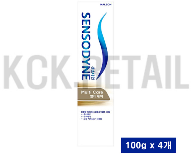 센소다인 멀티케어 치약, 100g, 4개