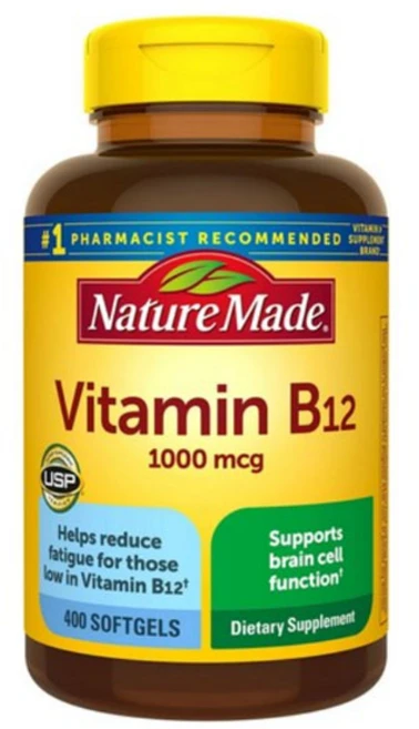 Nature Made 비타민 B12 (400 소프트젤), 1개, 400정 - 쿠팡