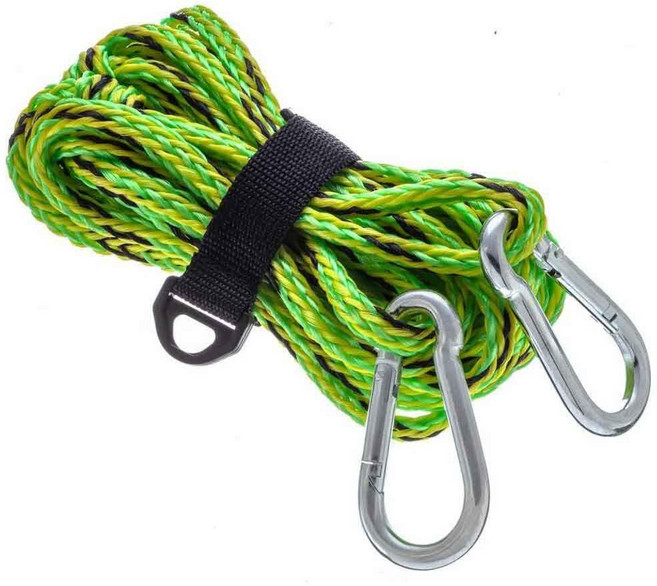 Seachoice 40541 PWC용 견인/도크 라인 - 1cm(3/8인치) x 6.1m(20피트) - 인장 강도 0.9kg(2파운드) - 재사용 가능한 키퍼 포함