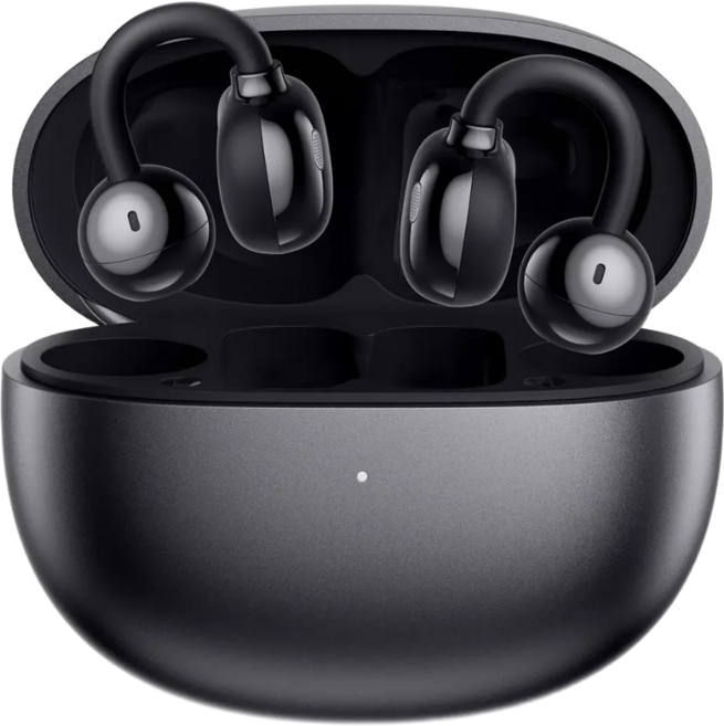 Hisound 오픈형 블루투스이어폰 V5.4 30H 연속재생 고음질 무선 귀찌 귀걸이형 클립형, 블랙, S5