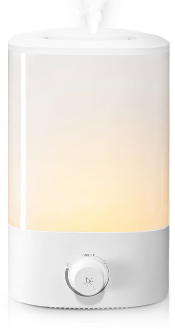 Rotima 대용량 초음파 가습기 4L 무소음 무드등 간편 통세척 사무실 탁상용 가정용 가습기, 화이트, J6