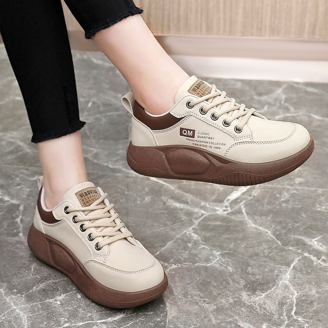 Modern Fashion 트렌디 여성 발편한 키높이 스니커즈 통굽 운동화