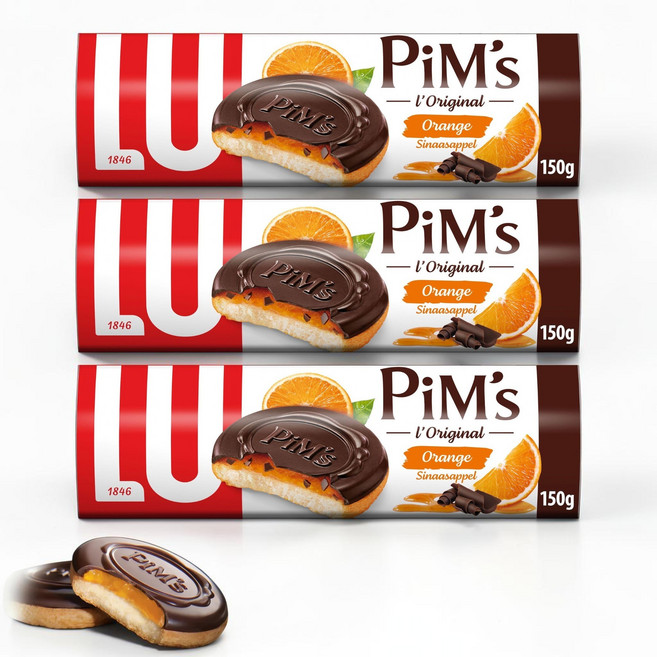루 LU 프랑스비스킷 핌스 초콜렛 오렌지 비스킷, 150g, 6박스
