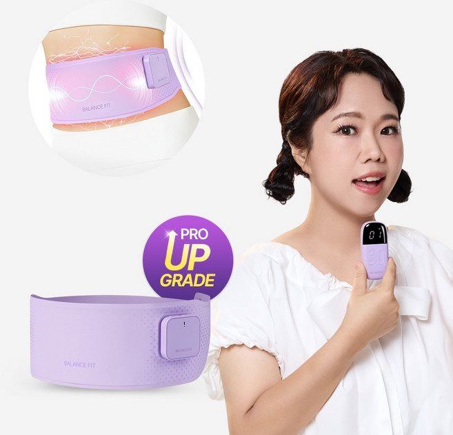 발란스핏 EMS 슬림 벨트 PRO, 퍼플