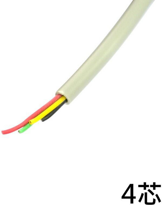 電話線 50M 2芯 台灣製, 1個, 0.5mm 4C 50M, 灰色, 0.5mm 4C 50M