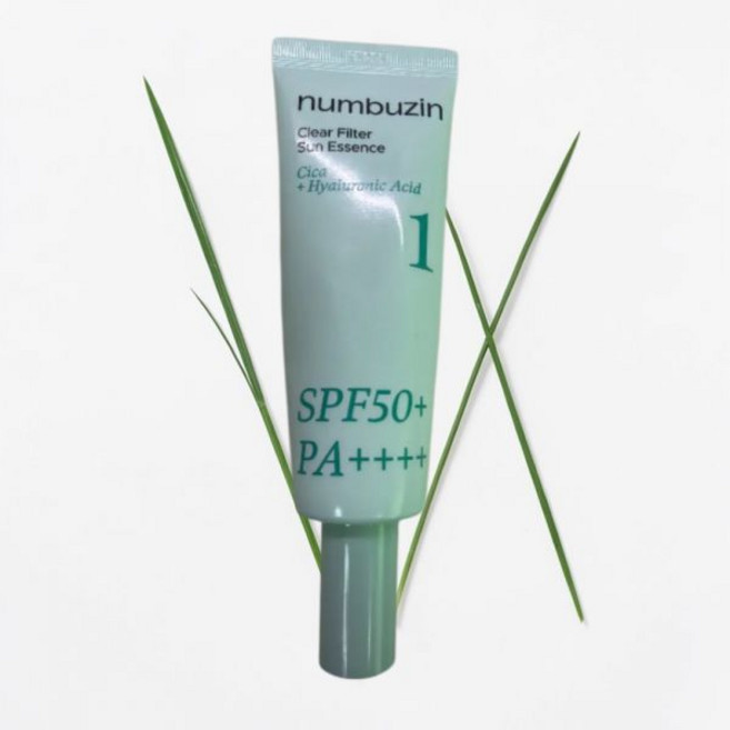 쿨링진정 넘버즈인 1번 청초 진정맑은 물막선크림 듀오 기획 SPF50+PA++++