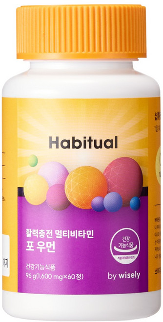 와이즐리 활력충전 멀티비타민 포 우먼(60일분), 1개