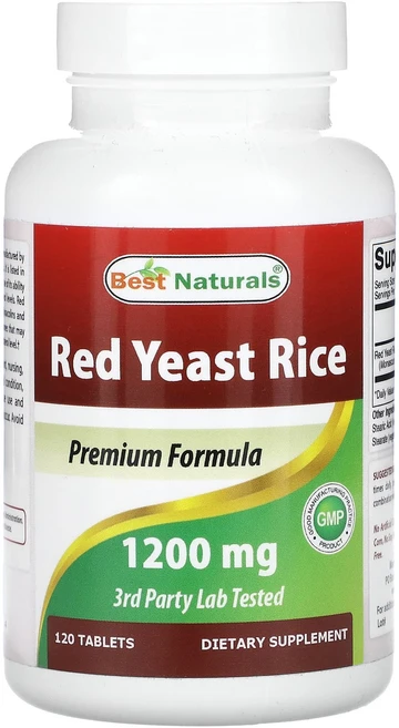 영양소를추분히 Best Naturals 홍국 1200mg 120정 채워야합니다, 1개 - 쿠팡