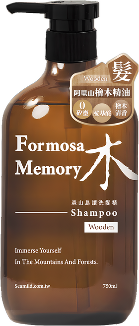 Formosa Memory 檜木洗髮精, 1個, 750ml
