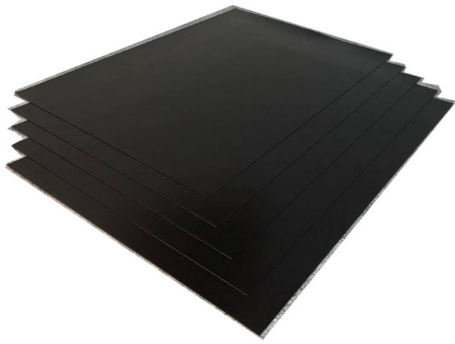 [제이스마그네트] 고무자석 판 시트 사진 절단 냉장고 부착용 강력 고무자석판 0.5T 1T 1.5T 2T 3T 4T 5T, 등방성 462mmx312mmx0.4mm_5장세트