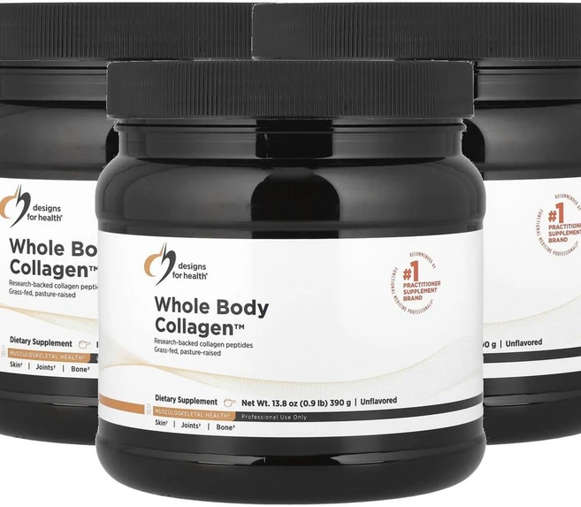 디자인 포 헬스 홀 바디 콜라겐 언플래버드 Designs For Health Whole Body Collagen™ Unflavored 390g, 3개 - 쿠팡