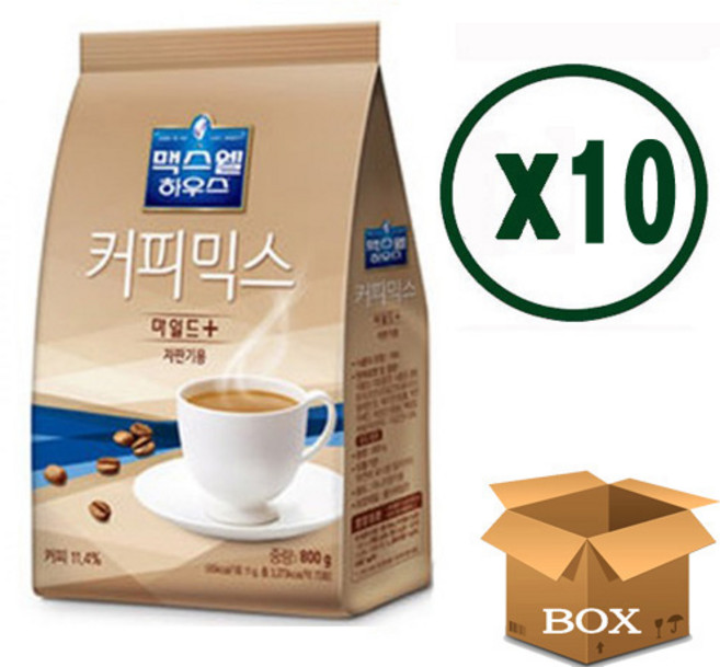 맥스웰하우스 마일드 플러스 (800g x 12개), 800g, 1개입, 10개