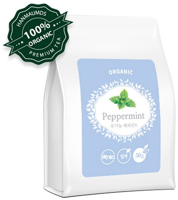 한마음 아레스 유기농 페퍼민트 잎차 50g, 2개, 2개, 1개입
