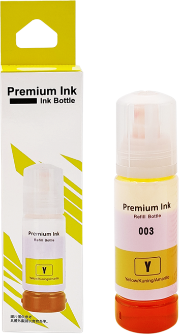 Premium Ink EPSON 003 相容墨水, 003相容墨水｜黃色, 1個