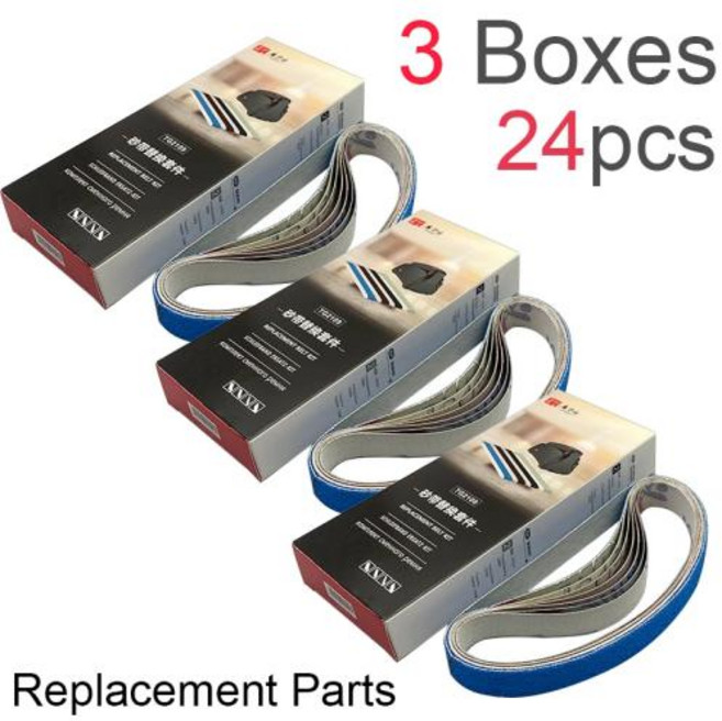 칼갈이 전동 120 -1000 가정용 그릿 벨트 나이프 샌딩 빠른 연마 및 수리 가능, 1)Sanding belts 3pcs