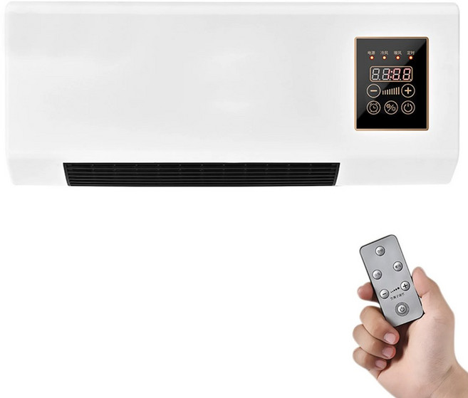 리모컨 장착 벽걸이 에어컨 미니 냉난방 에어컨 침실 거실 220V, 1) 220V - EU, 1개