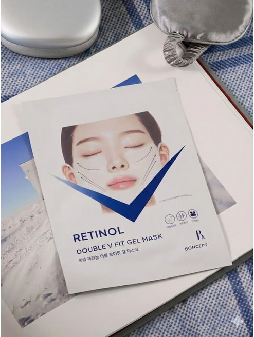본셉 레티놀 더블 브이핏 겔마스크, 1개, 4개입