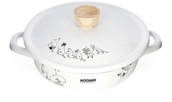 후지호로 무민 인덕션용 전골냄비 22cm 냄비 법랑냄비, 1개