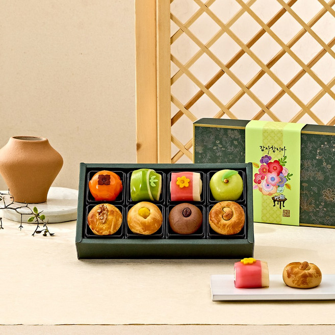 [수예당] 화과자만주 8호 세트+쇼핑백 증정