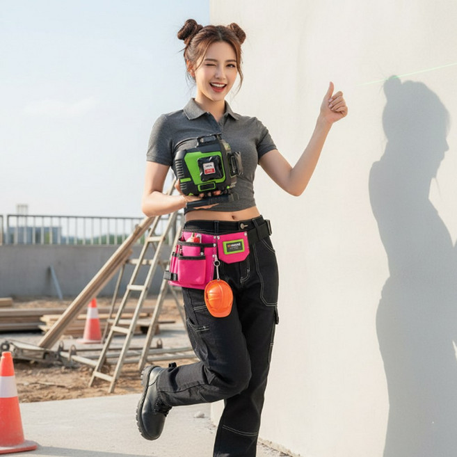 p5000II 신상품 마그네틱 댐핑 추방식 4D 그린 일본 다이오드 신콘 레이져 레벨기 SINCON, 1개