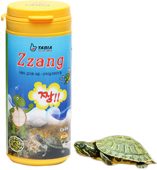 [정성포장 수족관몰] 거북이 갑각류 EP타입 타비아 짱 120ml 거북이사료 먹이 밥 50g, 1개