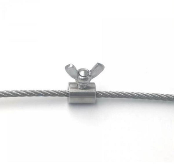 10pcs 핸드 스크류 클램프 와이어 로프 패스너 나비 버클 304 스테인레스 스틸 2 8mm, 05 For 2mm wire