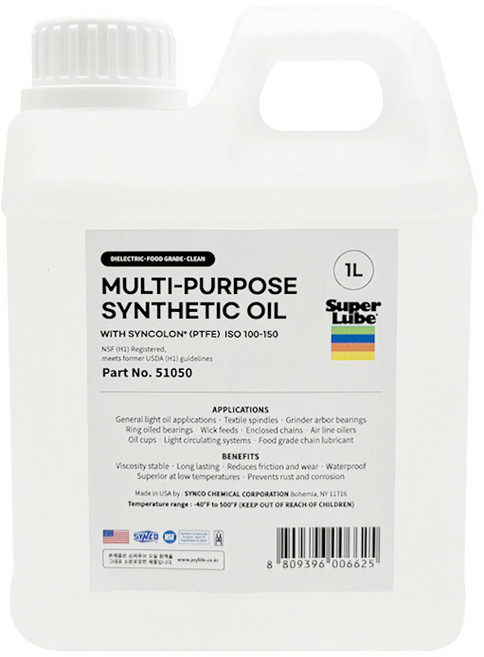 슈퍼루브 테프론 오일 1리터 윤활유 그리스 고온 내열, 단품, 1개