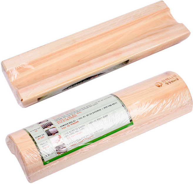 힐링라이프 편백나무베게 1개 경침 경추목베개 목침, 나무색