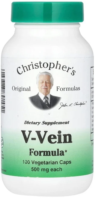 크리스토퍼스오리지널포뮬라스 V-베인 포뮬러 500mg 베지테리안 캡, 1개, 100정 - 쿠팡