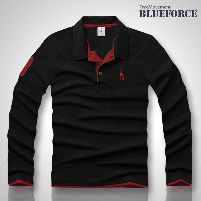 블루포스 남성용 젠페 긴팔카라티 남자 티셔츠 남성 봄 가을 골프티 단체티 남녀공용 커플티 [국내생산]