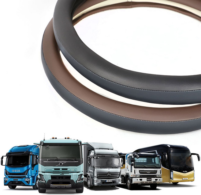 딜온 슬립핏 하이엔드 핸들커버 경차부터 대형트럭 버스까지 장착가능, 하바나브라운