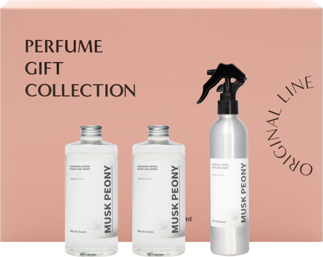메르디센트 무드 퍼퓸 기프트세트 900ml, 1개, 머스크피오니