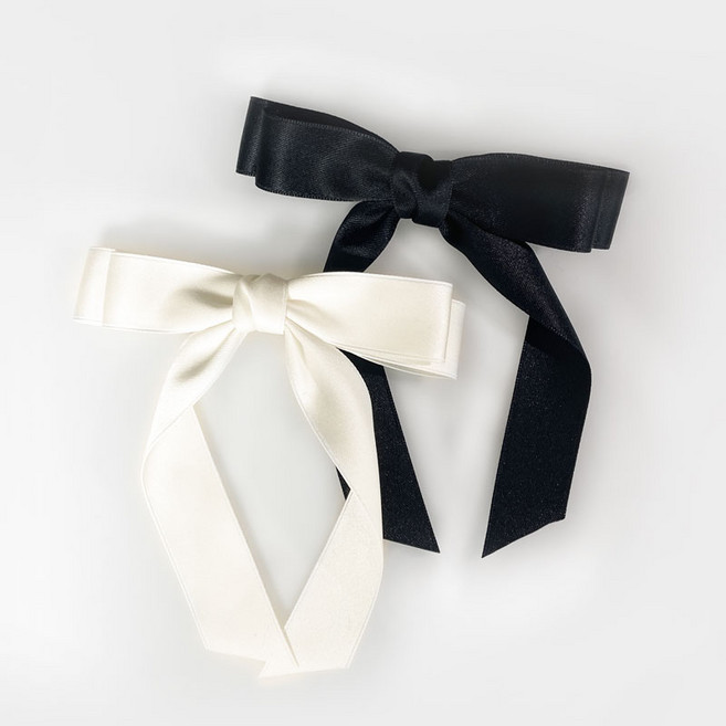 럭키웨이 크림색 리본핀 골프 반묶음