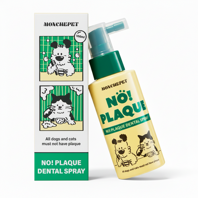 몽셰펫 반려동물 덴탈 스프레이 뿌리는 치약 구취/치석제거, 1개, 100ml
