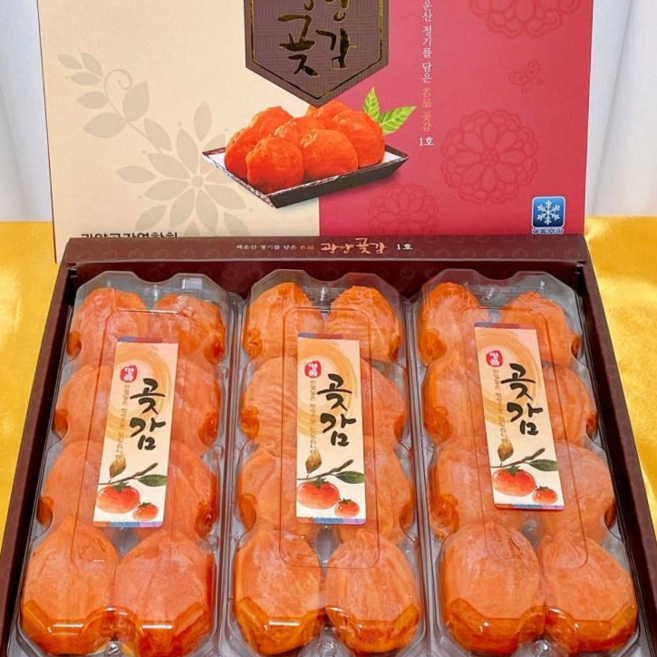 광양 대봉곶감 반건시 곶감 가정용 설 명절선물세트, 1개, 대봉반건시곶감 24과(왕특)